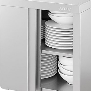 Полка настенная с дверцами Atesy ПЗК-С-950.420.640-02-К (ПЗК-950) (изображение 1)